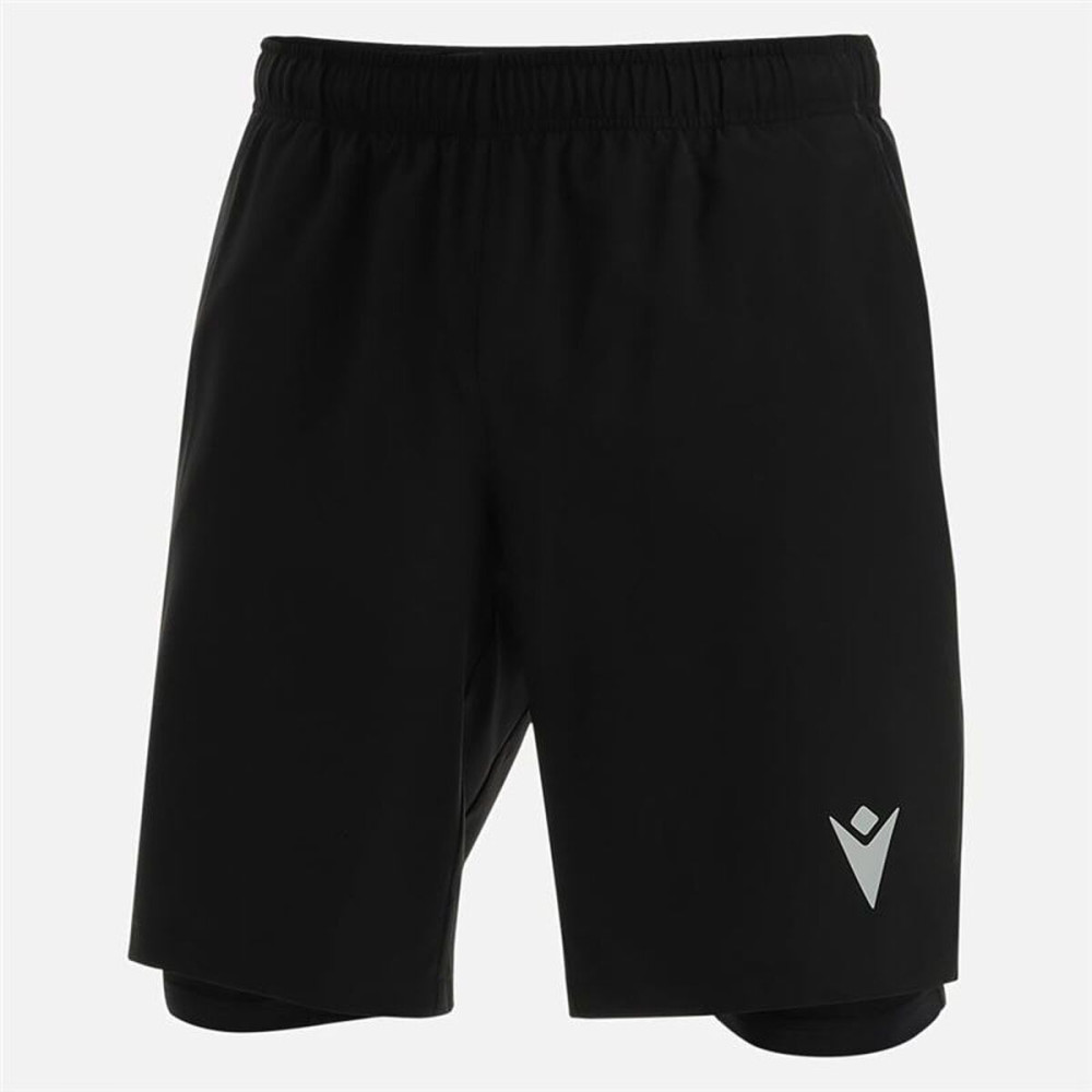 Men's Sports Shorts Macron Cb Matias Double Black