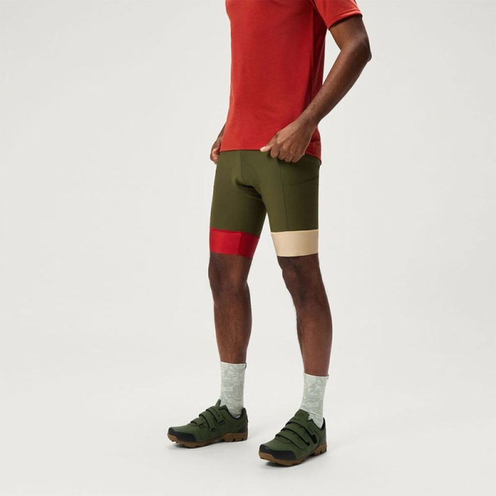 Sports Leggings for Men Endura Loop Waist Olive