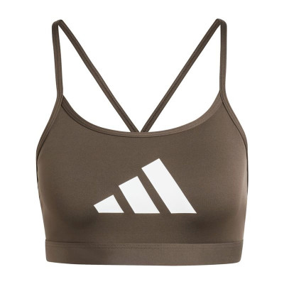 Sports Bra Adidas Aeroreact Brown