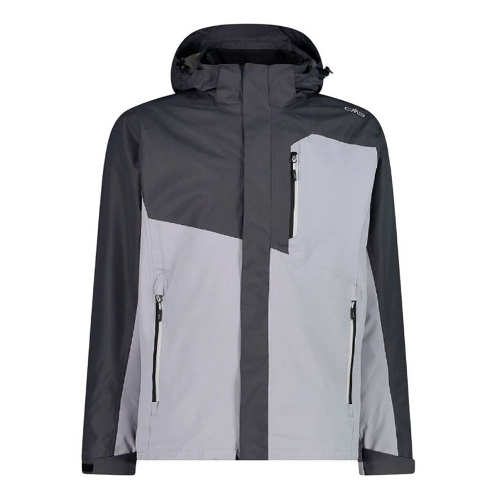 Men's Sports Jacket Campagnolo CMP Man Zip Detachable Inn Grey