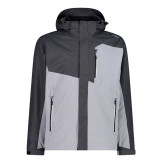 Men's Sports Jacket Campagnolo CMP Man Zip Detachable Inn Grey
