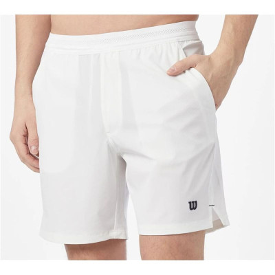 Men's Sports Shorts Wilson Team Short 7" White 7" Padel