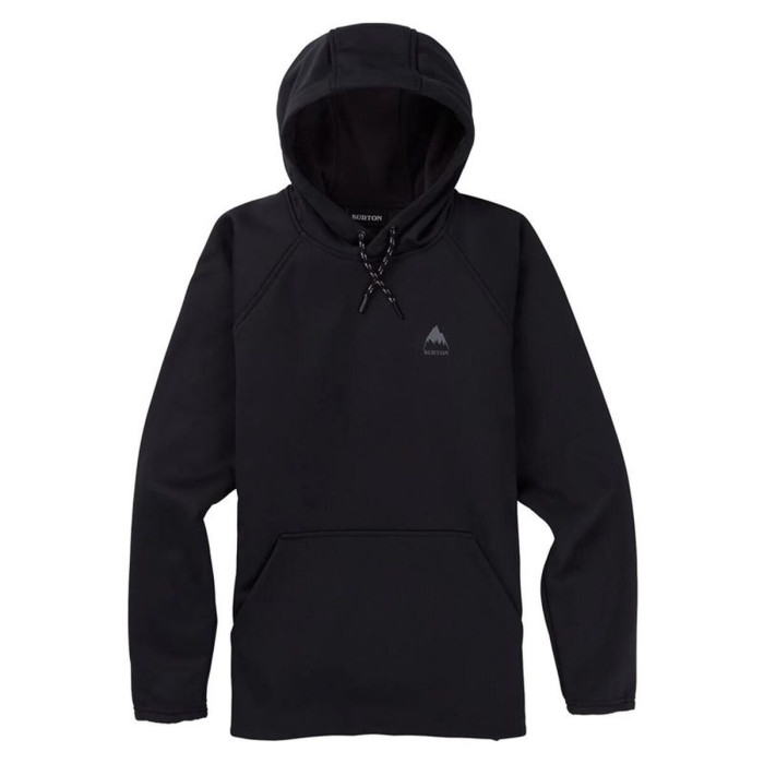 Men’s Hoodie Burton Crown Weatherproof Pullover Fleece Black