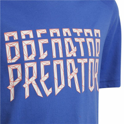 Child's Short Sleeve T-Shirt Adidas Predator Blue