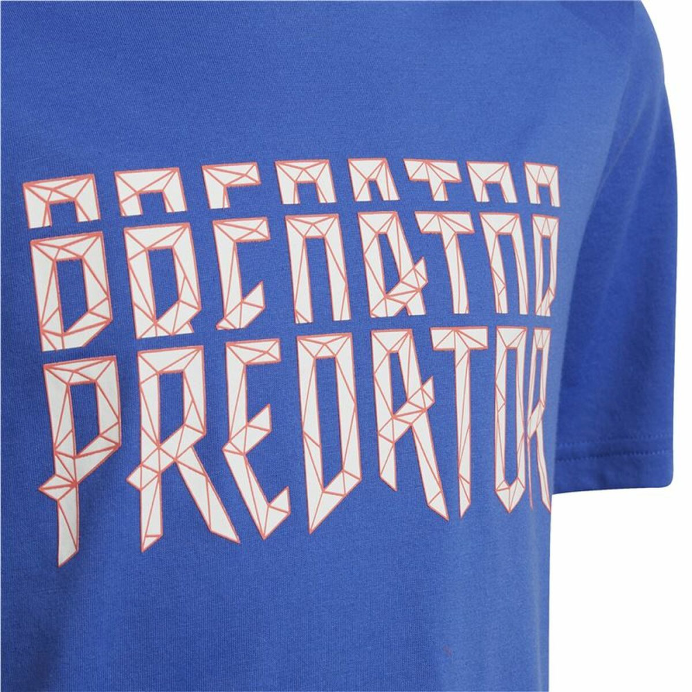 Child's Short Sleeve T-Shirt Adidas Predator Blue