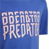 Child's Short Sleeve T-Shirt Adidas Predator Blue