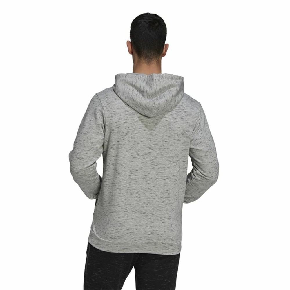 Men’s Hoodie Adidas Essentials Mélange Embroidered Light grey