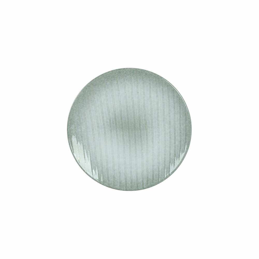 Flat plate DKD Home Decor Green Stoneware (20 x 20 x 2,5 cm)