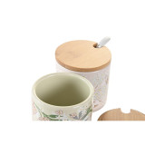 Sugar Bowl DKD Home Decor Bamboo Dolomite (7,5 x 7,5 x 7,5 cm)