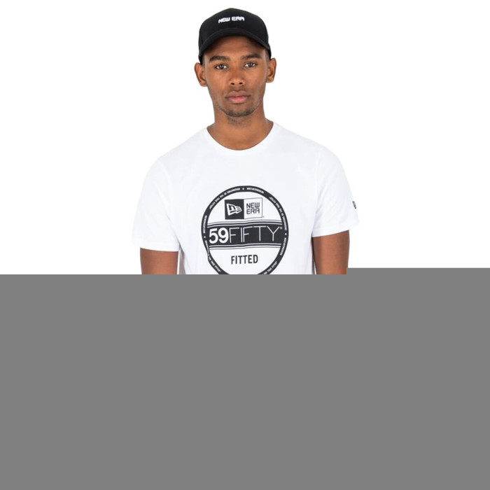 Men’s Short Sleeve T-Shirt New Era  Essential Visor Sticker White