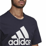 Men’s Short Sleeve T-Shirt  Essentials Big Logo  Adidas Legend Ink  Blue