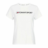 Men’s Short Sleeve T-Shirt Tommy Hilfiger Logo Chest White