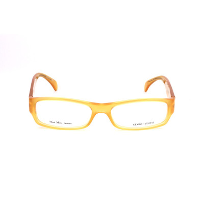Men' Spectacle frame Armani GA806PD955 Yellow Ø 55 mm