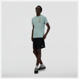 Men’s Short Sleeve T-Shirt New Balance Sport Essentials Barrel Light Blue