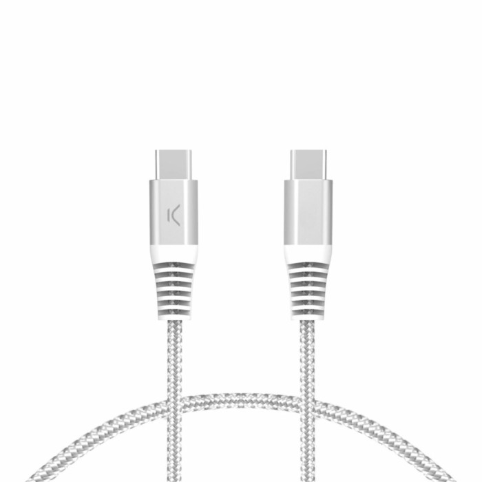 USB-C to USB-C Cable KSIX White