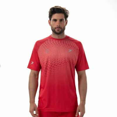 Men’s Short Sleeve T-Shirt Drop Shot Benara Orange Padel