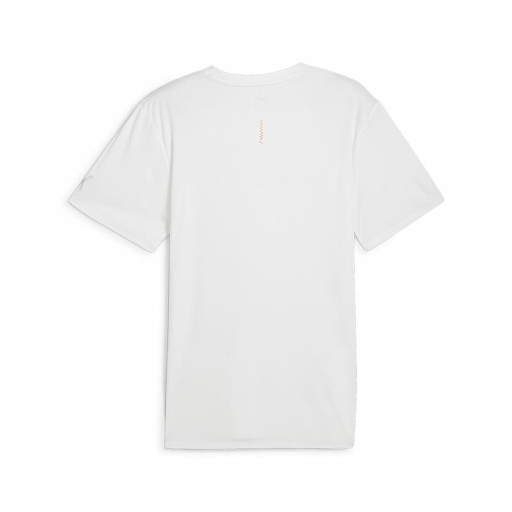 Short-sleeve Sports T-shirt Puma Run Favorites Forever Faster White