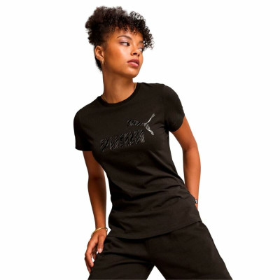 Women’s Short Sleeve T-Shirt Puma Essentials + Animal