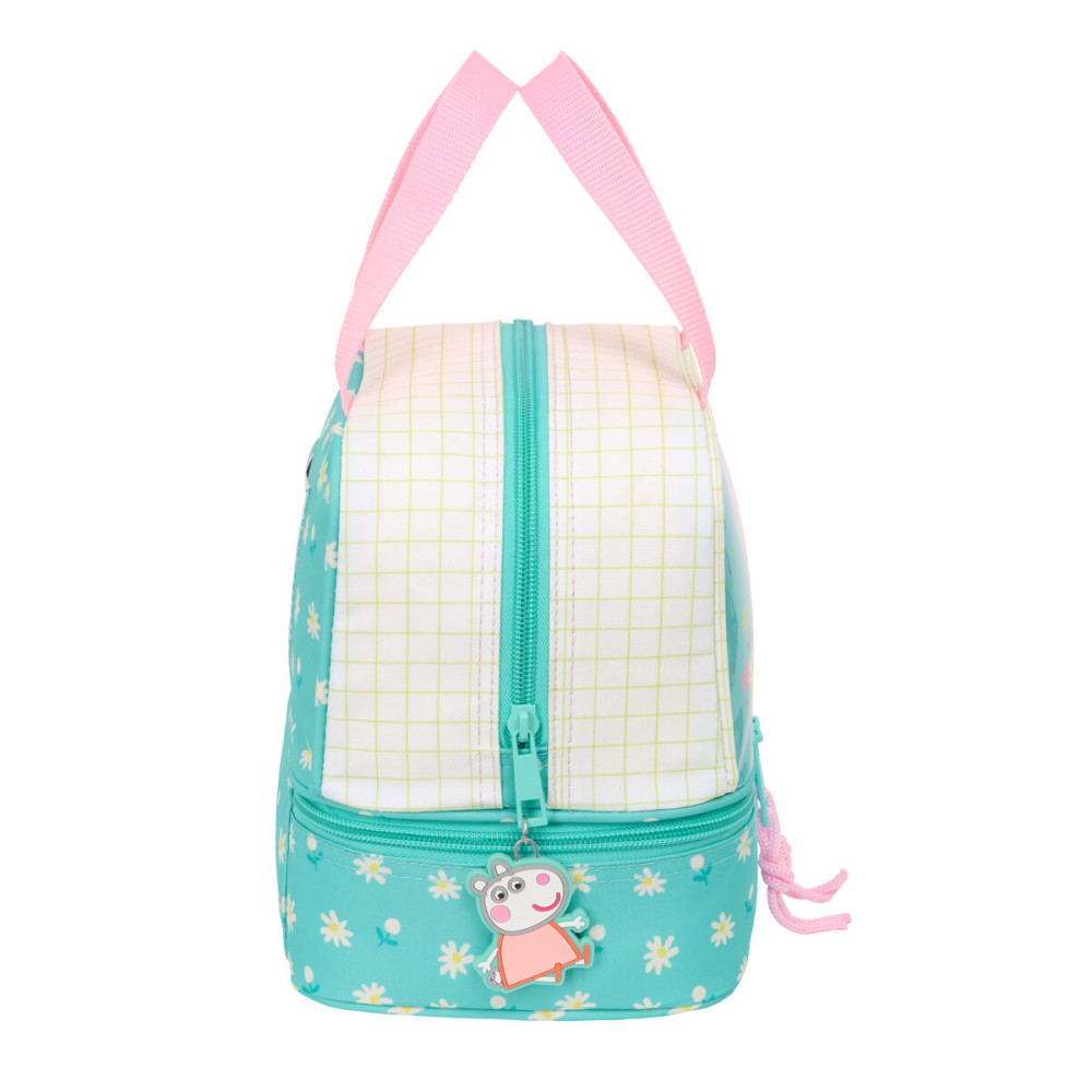 Lunchbox Peppa Pig Pretty flowers Yellow Mint 20 x 20 x 15 cm
