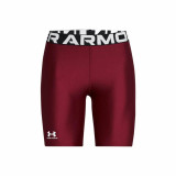 Sports Leggings for Men Under Armour Hg 8In Burgundy Crimson Red