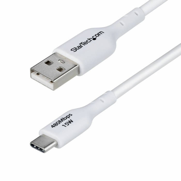 USB Cable Startech USB2AC2MNCWHE White 2 m