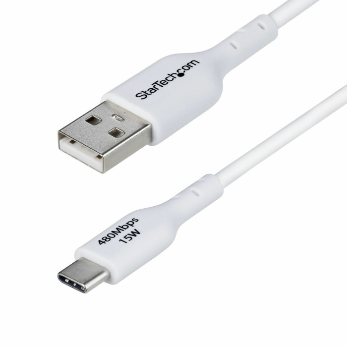 USB Cable Startech USB2AC1MNCWHE White 1 m