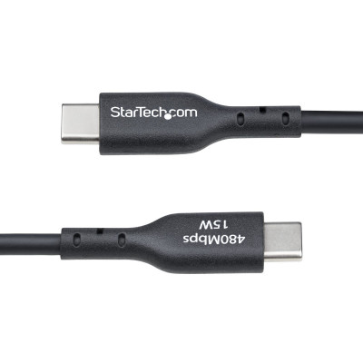 USB Cable Startech USB2AC2MNC Black 2 m