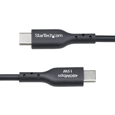 USB Cable Startech USB2AC1MNC Black 1 m