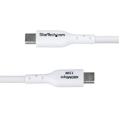 USB Cable Startech USB2AC3MNCWHE White 3 m