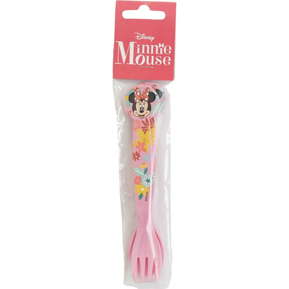 Cutlery set Minnie Mouse CZ11401 Pink Plastic 2 Pieces