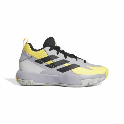 Basketball Shoes for Children Adidas Cross Em Up Select Mid Yellow Grey