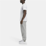 Men’s Short Sleeve T-Shirt Reebok Identity Big Stacked Logo White