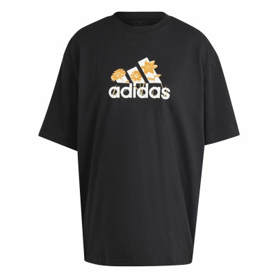 Women’s Short Sleeve T-Shirt Adidas Flower Pack Bos Black