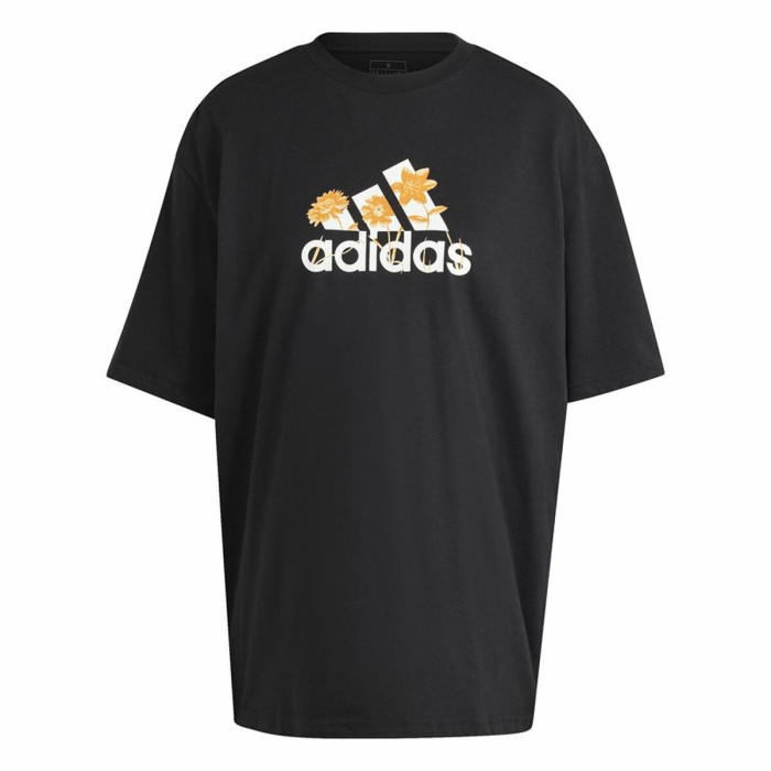 Women’s Short Sleeve T-Shirt Adidas Flower Pack Bos Black