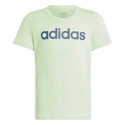 Child's Short Sleeve T-Shirt Adidas G Lin Light Green