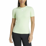 Women’s Short Sleeve T-Shirt Adidas Essentials Techfit Train Lime green Light Green
