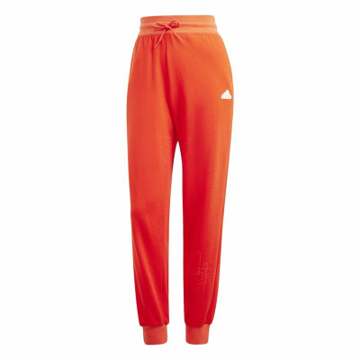 Long Sports Trousers Adidas Bluv Red Lady