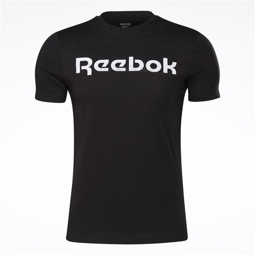 Men’s Short Sleeve T-Shirt Reebok Graphic Series Linear Logo Black