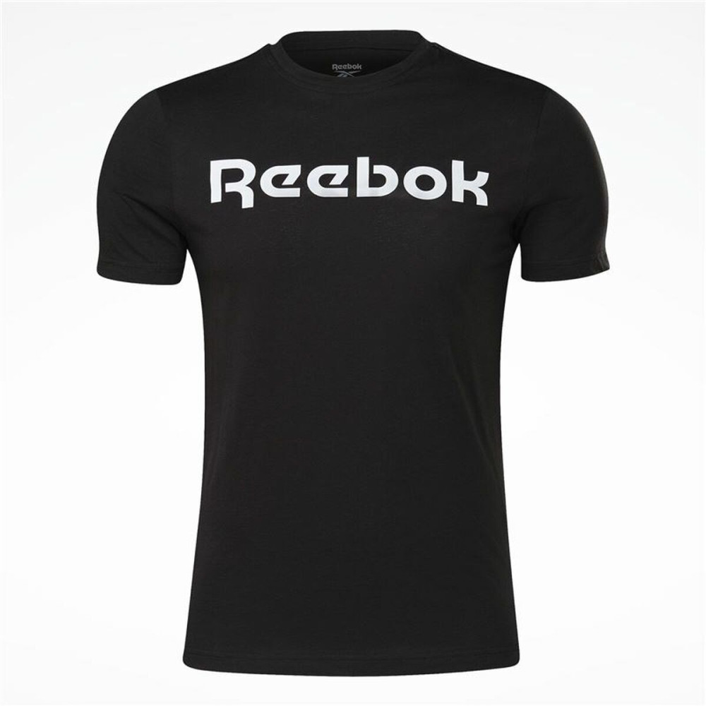 Men’s Short Sleeve T-Shirt Reebok Graphic Series Linear Logo Black