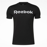 Men’s Short Sleeve T-Shirt Reebok Graphic Series Linear Logo Black
