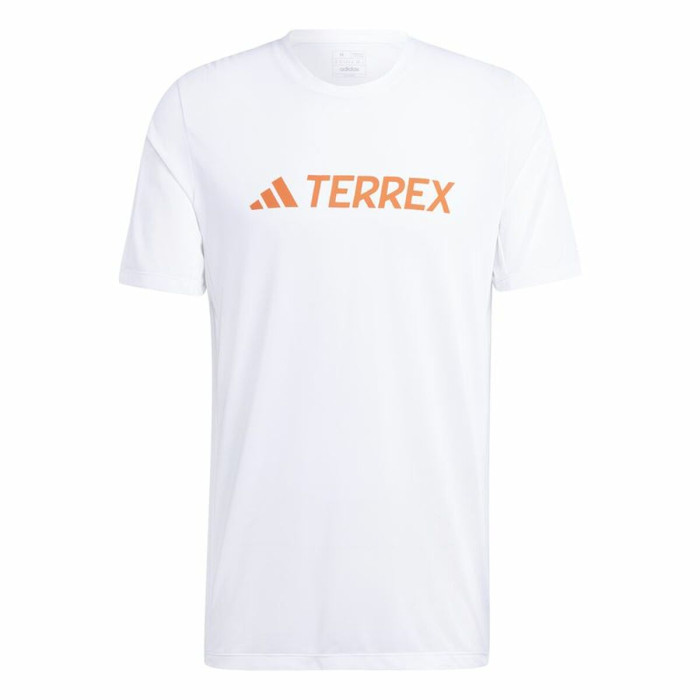 Men’s Short Sleeve T-Shirt Adidas Mt Log Tech White