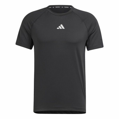 Men’s Short Sleeve T-Shirt Adidas Essentials Gym+ Black