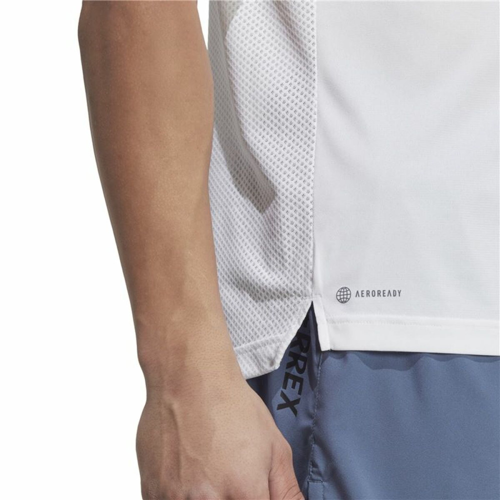 Men’s Short Sleeve T-Shirt Adidas Agr Shirt White