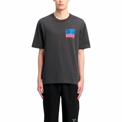 Men’s Short Sleeve T-Shirt Reebok Gs Hs Shaq Silo Logo Black