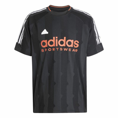 Men’s Short Sleeve T-Shirt Adidas House Of Tiro Jacquard Jersey Black