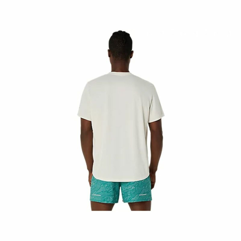 Men’s Short Sleeve T-Shirt Asics Fujitrail Logo Ss Top White