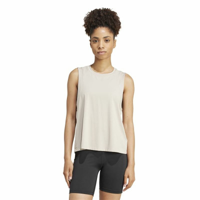 Tank Top Women Adidas Studio Beige