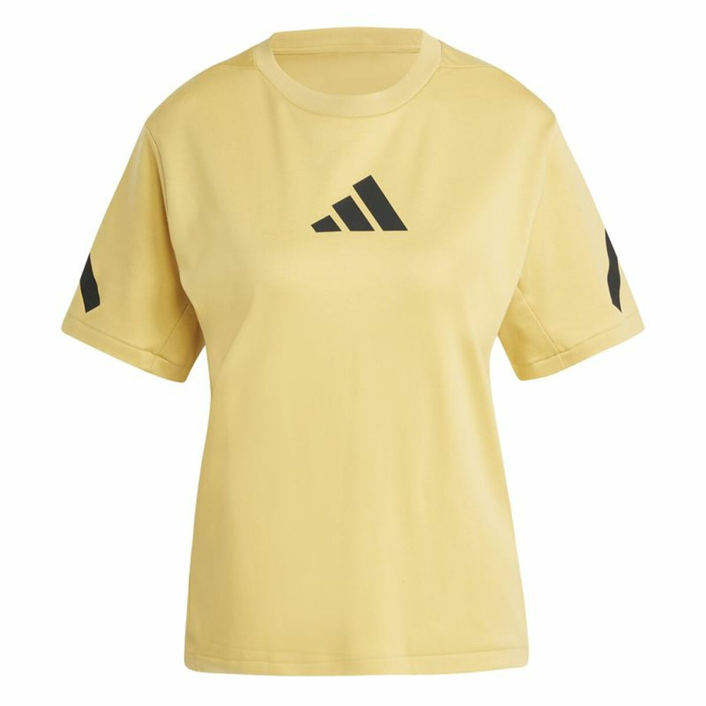 Women’s Short Sleeve T-Shirt Adidas Z.N.E. Yellow
