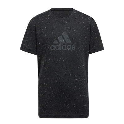 Child's Short Sleeve T-Shirt Adidas Black