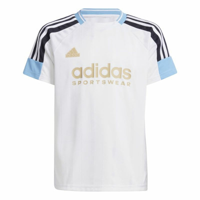 Child's Short Sleeve T-Shirt Adidas Nations White